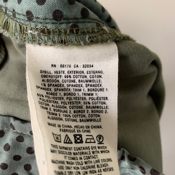 Pilcro and the Letterpress Hyphen Paisley Pants Size 30 - Picture 3 of 6